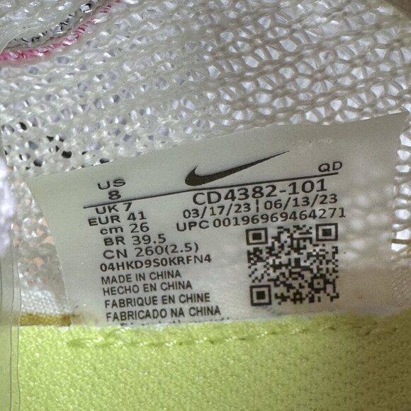 Nike Zoom Rival Sprint Track and Field Cleats Men's size 8 White Hot Pink Runnin - Picture 8 of 8